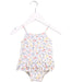 A White Swimsuits from Petit Bateau in size 3-6M for girl. (Front View)