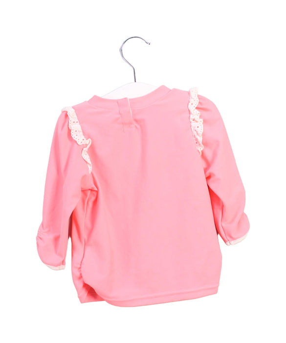 A Pink Long Sleeve Tops from Sunuva in size 6-12M for girl. (Back View)