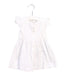 A White Short Sleeve Dresses from Coccodé in size 6-12M for girl. (Front View)