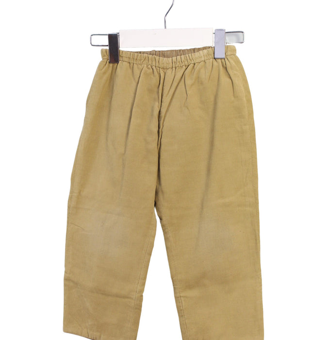 A Yellow Casual Pants from Bonpoint in size 3T for boy. (Front View)