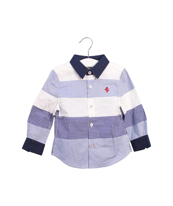 A Purple Shirts from Ferrari in size 12-18M for boy. (Front View)