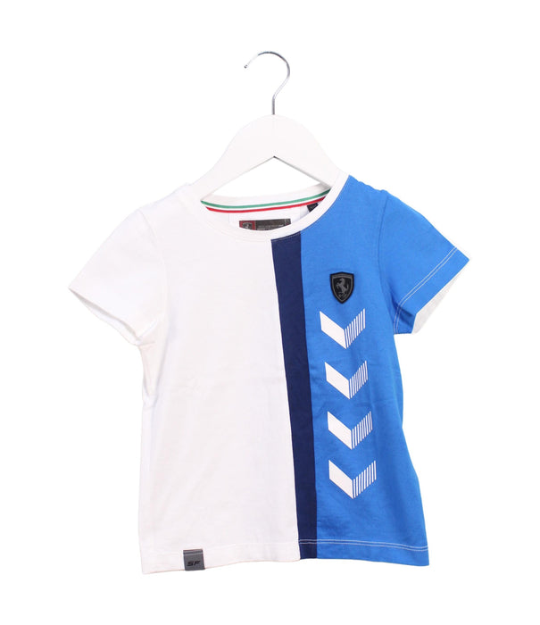 A Blue Short Sleeve T Shirts from Ferrari in size 18-24M for girl. (Front View)