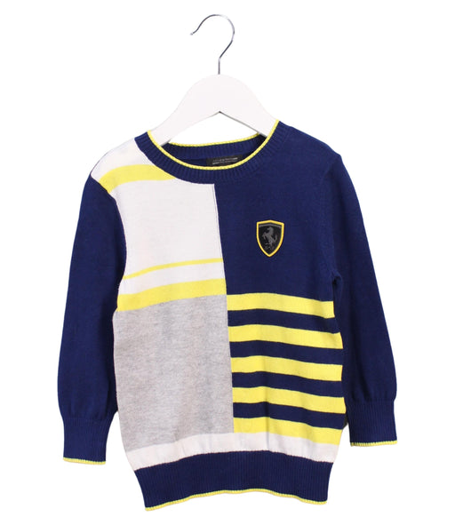 A Blue Knit Sweaters from Ferrari in size 18-24M for boy. (Front View)