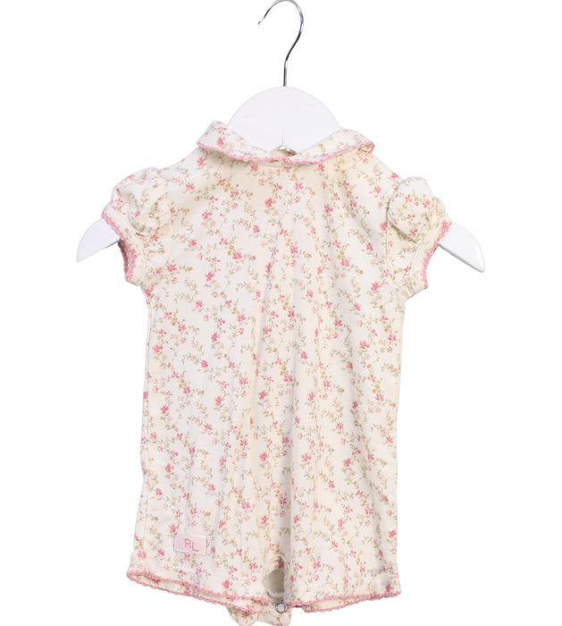 A Beige Rompers from Ralph Lauren in size 0-3M for girl. (Front View)