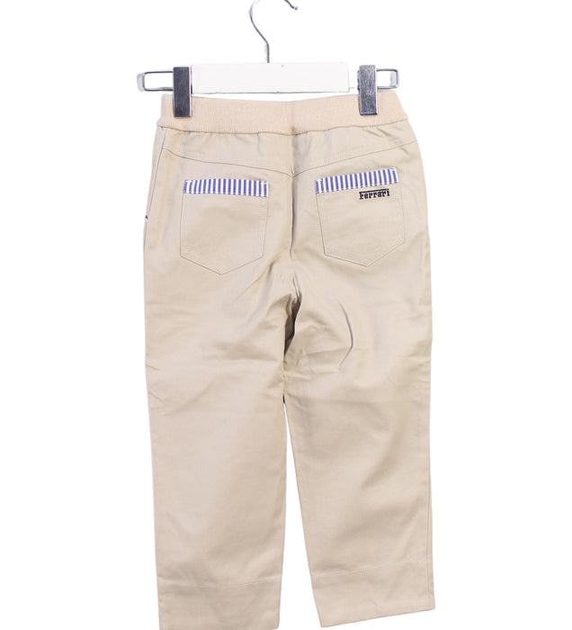 A Beige Casual Pants from Ferrari in size 2T for girl. (Back View)