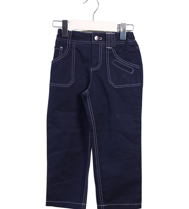 A Blue Casual Pants from Ferrari in size 2T for boy. (Front View)