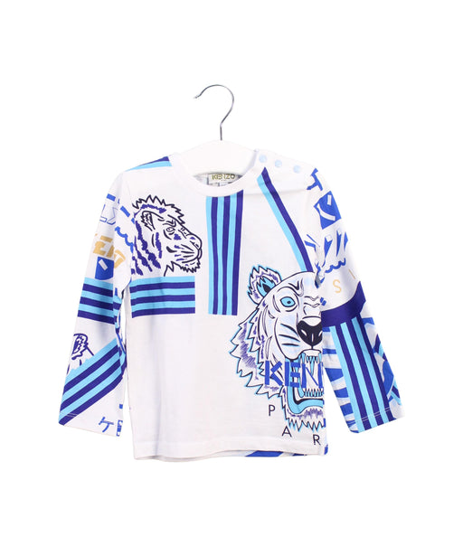 A White Long Sleeve Tops from Kenzo in size 2T for boy. (Front View)