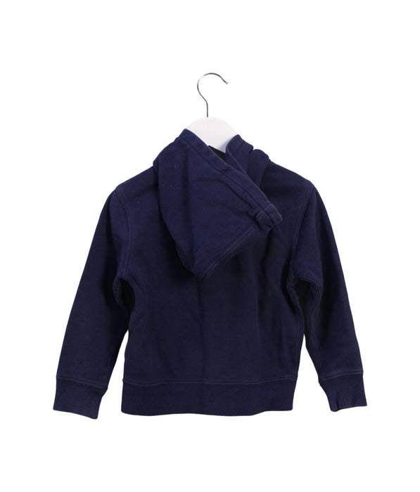 A Blue Zippered Sweatshirts from Polo Ralph Lauren in size 3T for boy. (Back View)