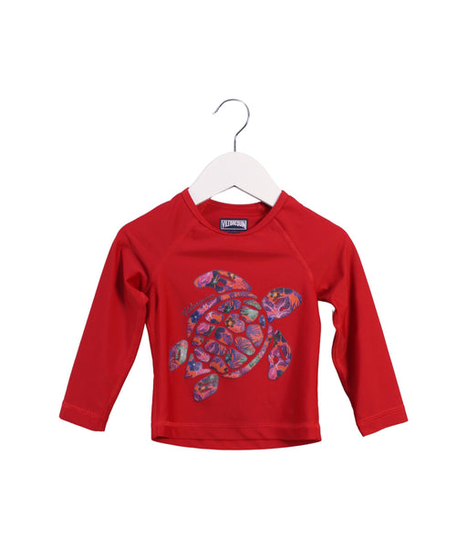 A Red Rash Guards from Vilebrequin in size 2T for neutral. (Front View)