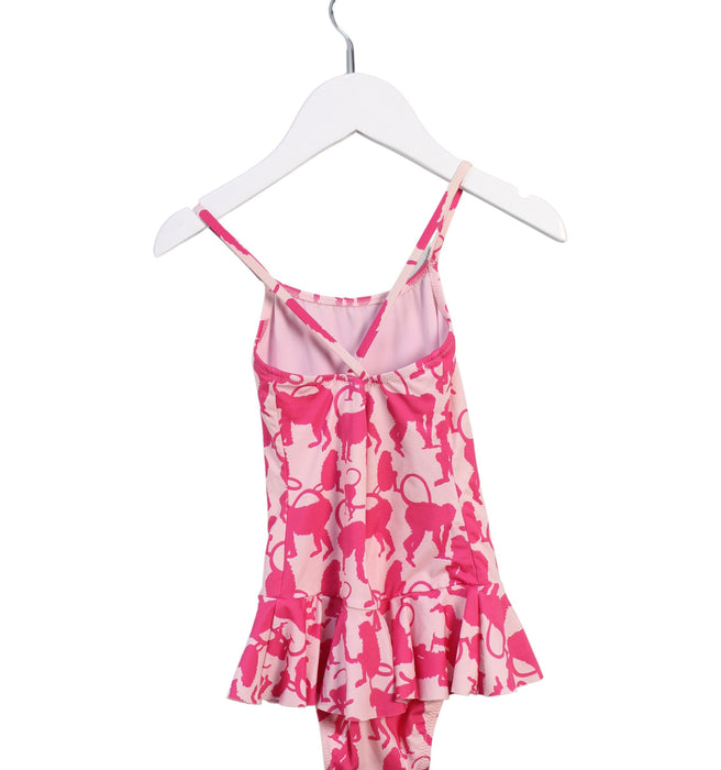 A Pink Swimsuits from Vilebrequin in size 3T for girl. (Back View)