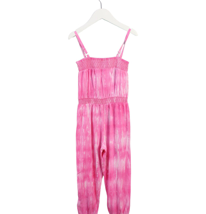 A Pink Sleeveless Jumpsuits from Monsoon in size 6T for girl. (Back View)