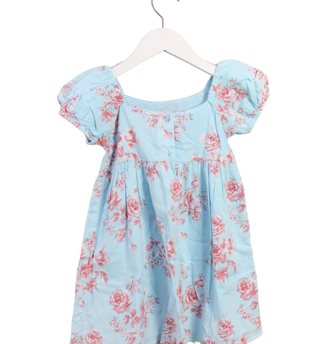 A Blue Short Sleeve Dresses from Janie & Jack in size 4T for girl. (Back View)