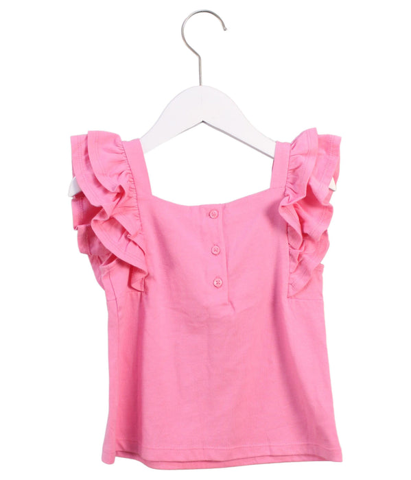 A Pink Sleeveless Tops from Janie & Jack in size 4T for girl. (Back View)