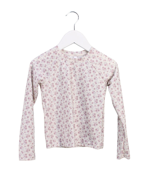 A Purple Rash Guards from Jamie Kay in size 2T for girl. (Front View)