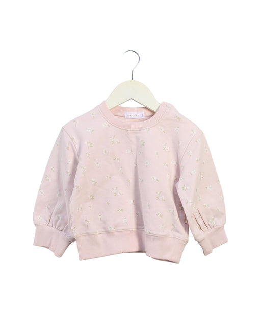A Pink Crewneck Sweatshirts from Jamie Kay in size 2T for girl. (Front View)