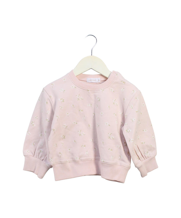 A Pink Crewneck Sweatshirts from Jamie Kay in size 2T for girl. (Front View)