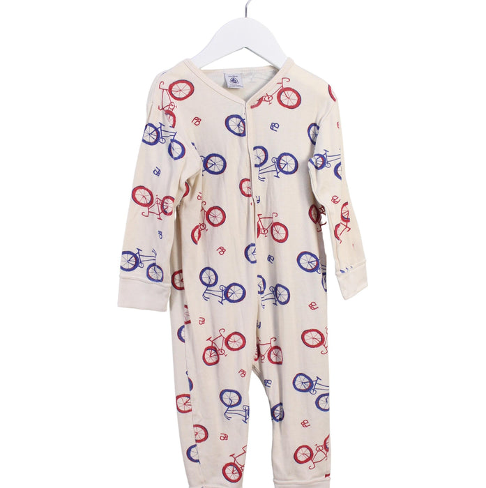 A White Long Sleeve Jumpsuits from Petit Bateau in size 18-24M for boy. (Front View)