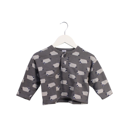 A Grey Long Sleeve Tops from Petit Bateau in size 18-24M for boy. (Front View)