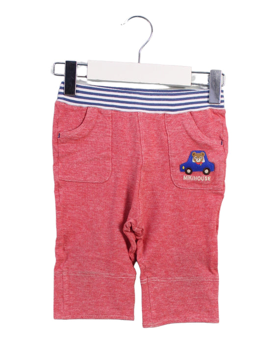 A Red Casual Pants from Miki House in size 18-24M for boy. (Front View)