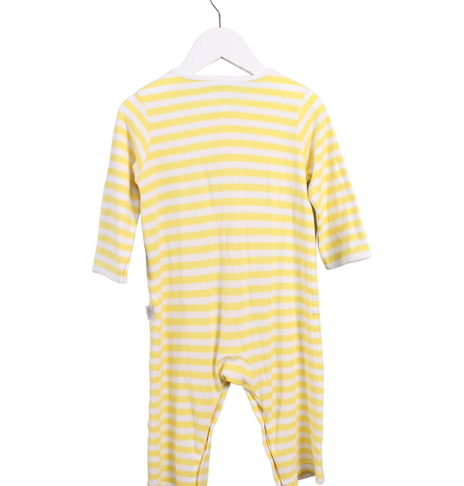 A Yellow Long Sleeve Jumpsuits from Mides in size 12-18M for boy. (Back View)