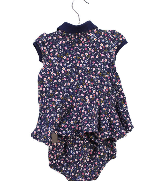 A Navy Dress Sets from Ralph Lauren in size 0-3M for girl. (Back View)