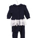 A Navy Long Sleeve Jumpsuits from Nicholas & Bears in size 3-6M for girl. (Back View)