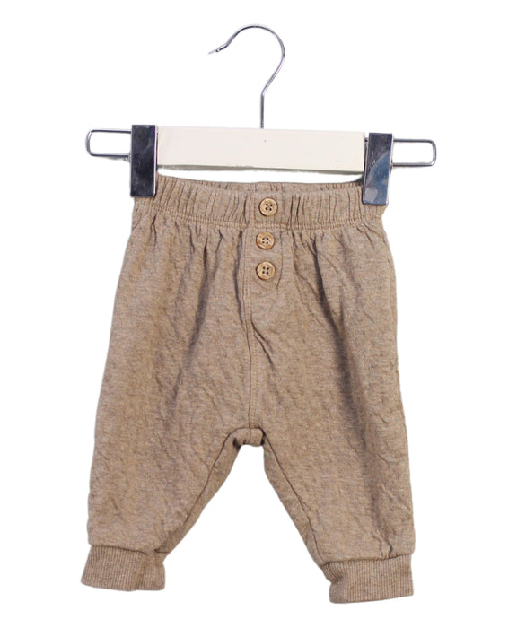 A Brown Sweatpants from Purebaby in size 0-3M for boy. (Front View)