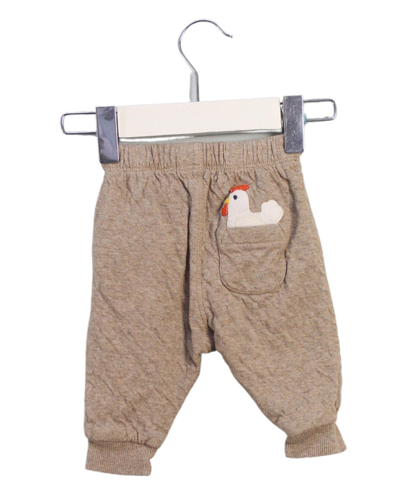 A Brown Sweatpants from Purebaby in size 0-3M for boy. (Back View)