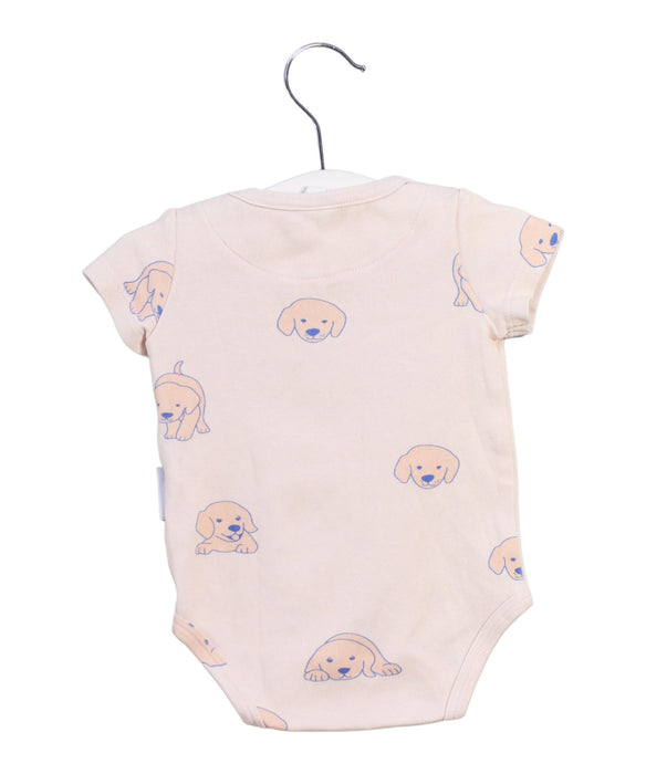 A White Short Sleeve Bodysuits from Sea Apple in size 0-3M for girl. (Back View)