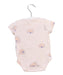 A White Short Sleeve Bodysuits from Sea Apple in size 0-3M for girl. (Back View)