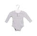 A Grey Long Sleeve Bodysuits from Milky in size 0-3M for neutral. (Front View)