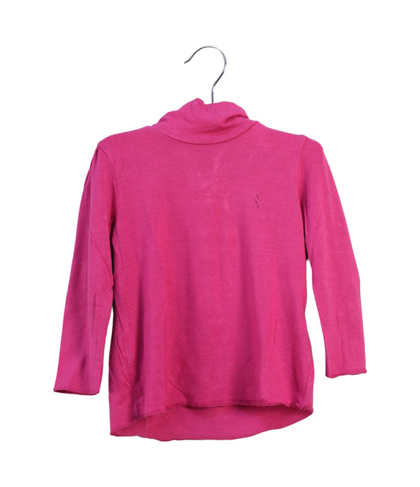 A Pink Long Sleeve Tops from Ralph Lauren in size 12-18M for girl. (Front View)