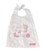 A White Bibs from Little Crevette in size O/S for girl. (Front View)