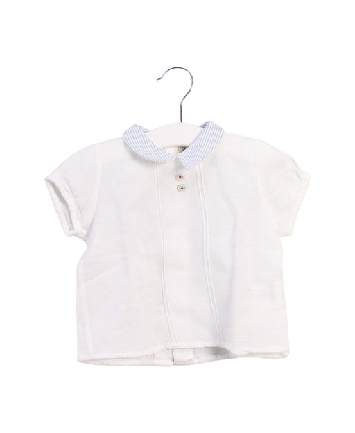 A White Short Sleeve Tops from Pili Carrera in size 12-18M for girl. (Front View)