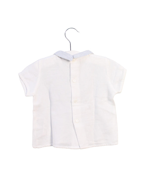 A White Short Sleeve Tops from Pili Carrera in size 12-18M for girl. (Back View)