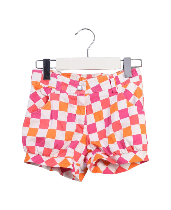 A Pink Shorts from I Pinco Pallino in size 4T for girl. (Front View)