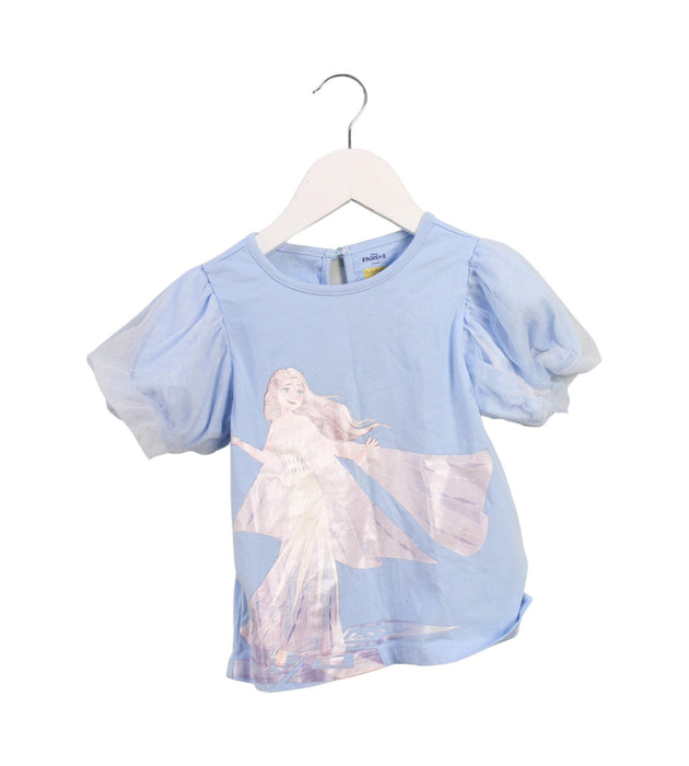 A Blue Short Sleeve Tops from Balabala in size 2T for girl. (Front View)