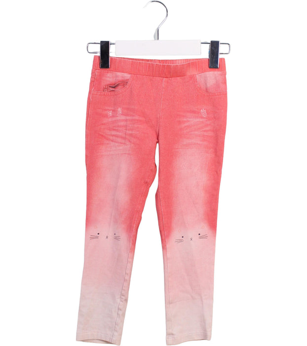 A Pink Casual Pants from Momonittu in size 4T for girl. (Front View)