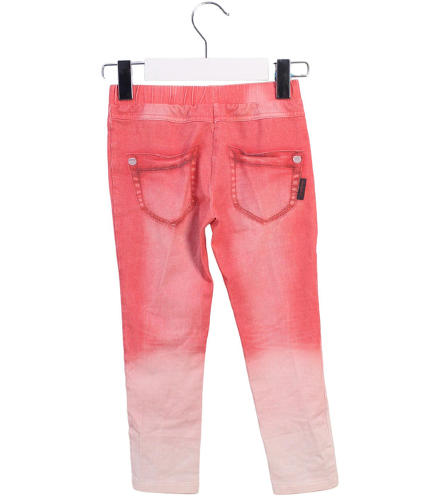 A Pink Casual Pants from Momonittu in size 4T for girl. (Back View)