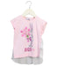 A Pink Short Sleeve Tops from Monnalisa in size 2T for girl. (Front View)