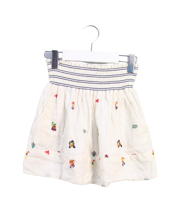 A Ivory Short Skirts from Bellerose in size 6T for girl. (Front View)