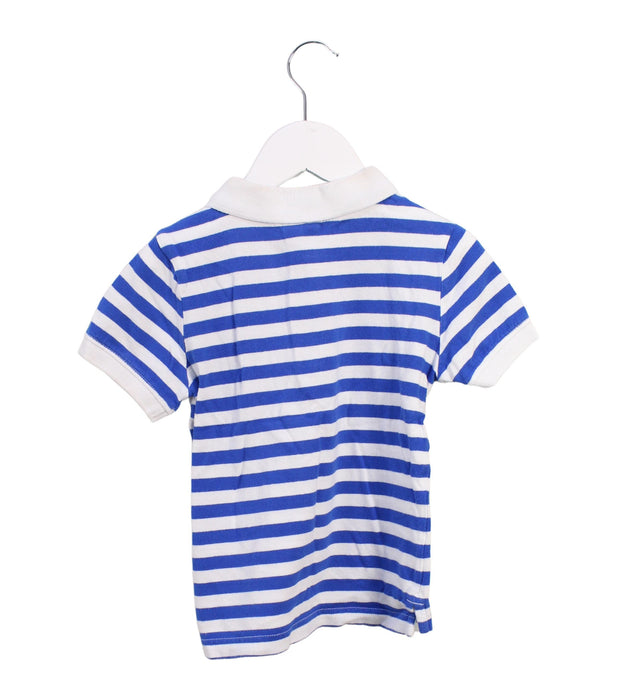 A Blue Short Sleeve Polos from Janie & Jack in size 3T for boy. (Back View)