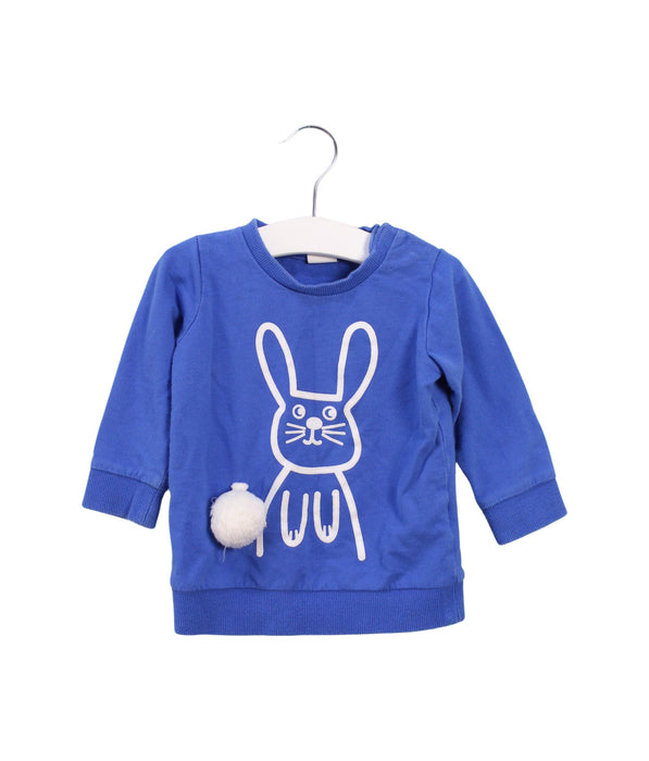 A Blue Crewneck Sweatshirts from Seed in size 6-12M for boy. (Front View)