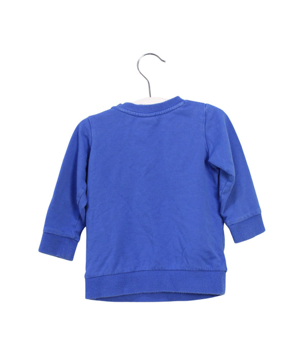 A Blue Crewneck Sweatshirts from Seed in size 6-12M for boy. (Back View)