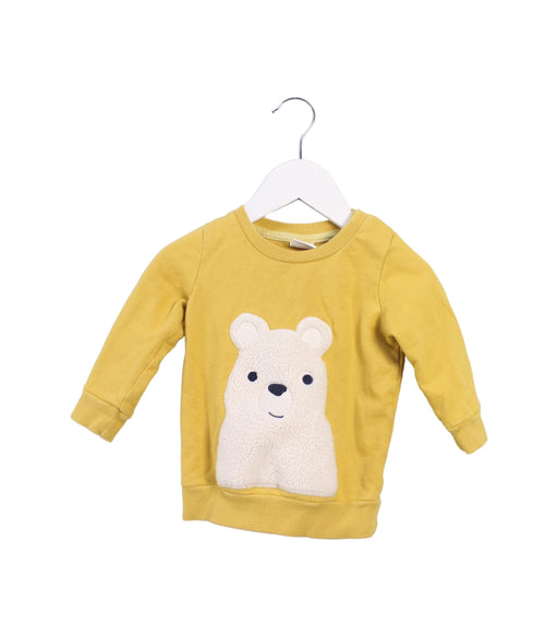 A Yellow Crewneck Sweatshirts from Seed in size 6-12M for neutral. (Front View)