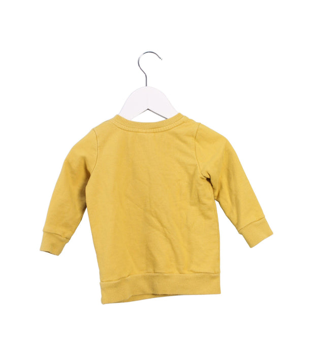 A Yellow Crewneck Sweatshirts from Seed in size 6-12M for neutral. (Back View)