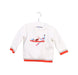 A White Crewneck Sweatshirts from Jacadi in size 3-6M for boy. (Front View)