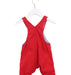 A Red Overall Shorts from Boss in size 6-12M for boy. (Back View)