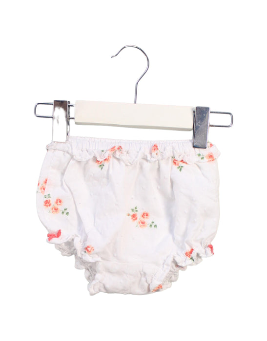 A White Bloomers from Janie & Jack in size 6-12M for girl. (Front View)