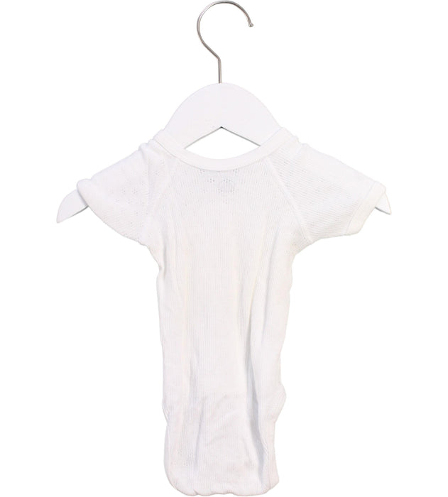 A White Short Sleeve Bodysuits from Petit Bateau in size 3-6M for neutral. (Back View)